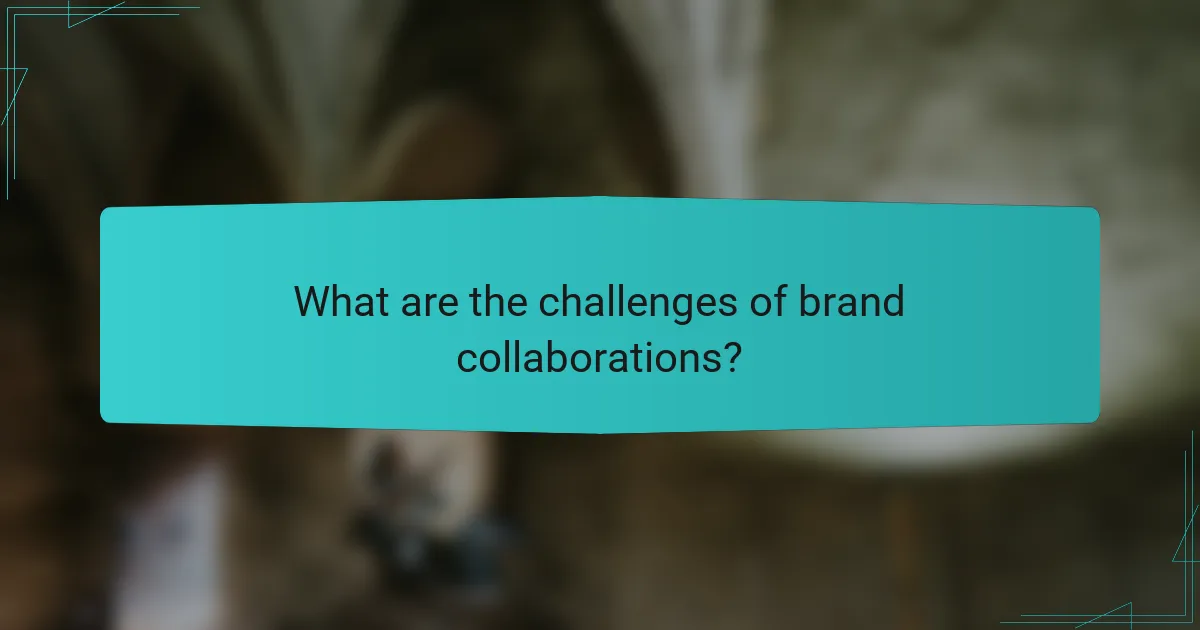 What are the challenges of brand collaborations?