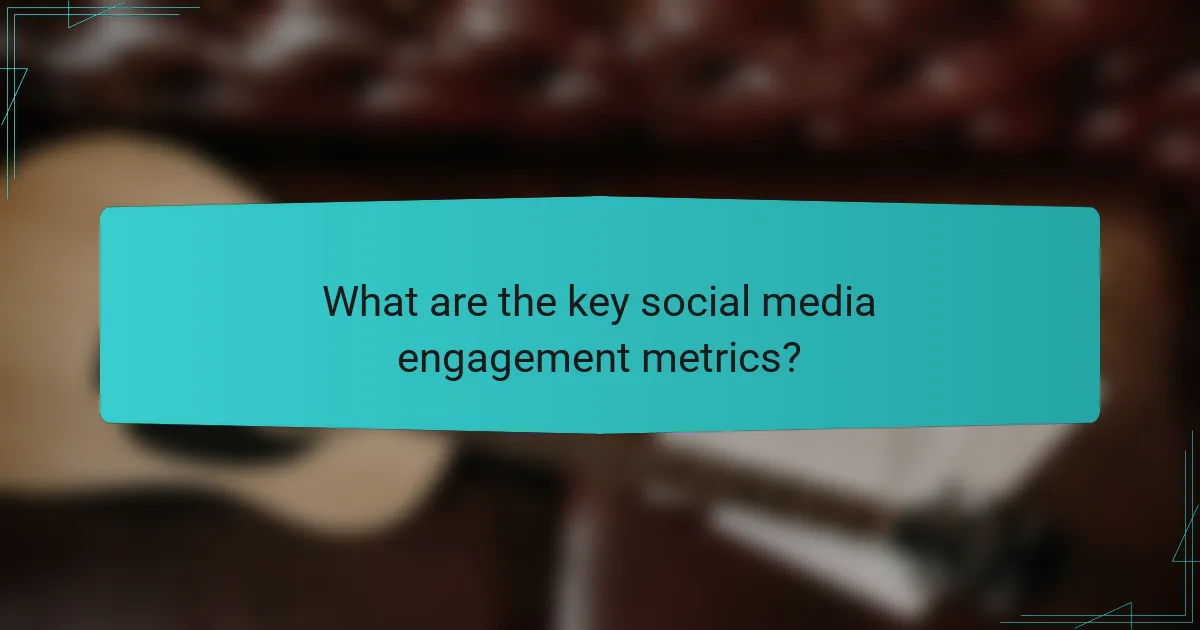 What are the key social media engagement metrics?